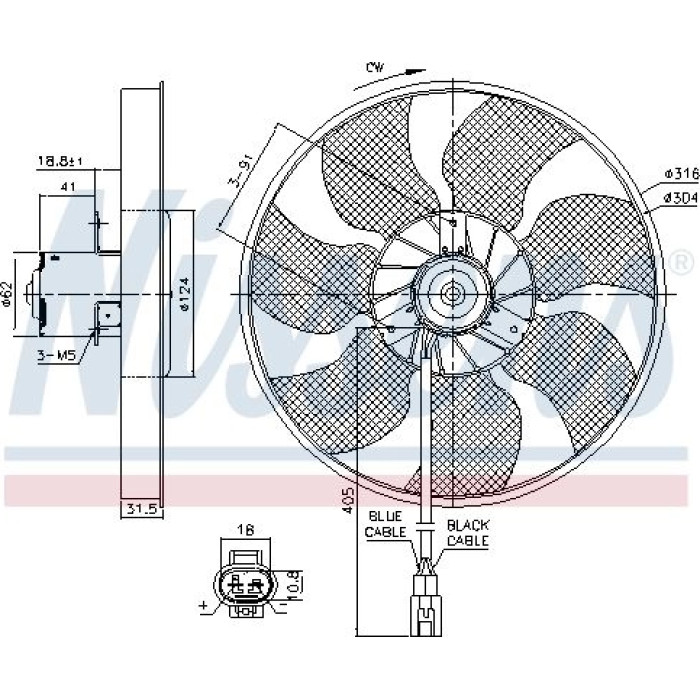 Nissens Kühlerlüfter PKW 85957 Nissens Kühlerlüfter PKW 85957