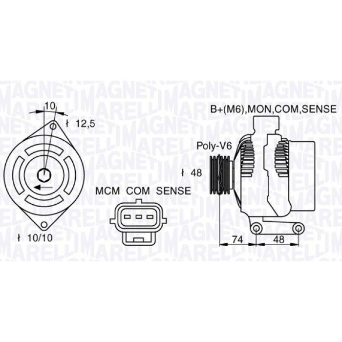 Magneti Marelli Lichtmaschine 063377411010
