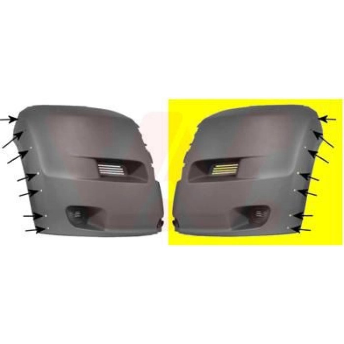 Van Wezel Stoßfänger 0983563 Van Wezel Stoßfänger 0983563