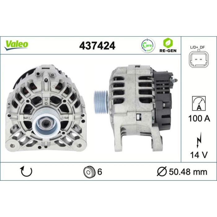 Valeo Lichtmaschine 437424 Valeo Lichtmaschine 437424