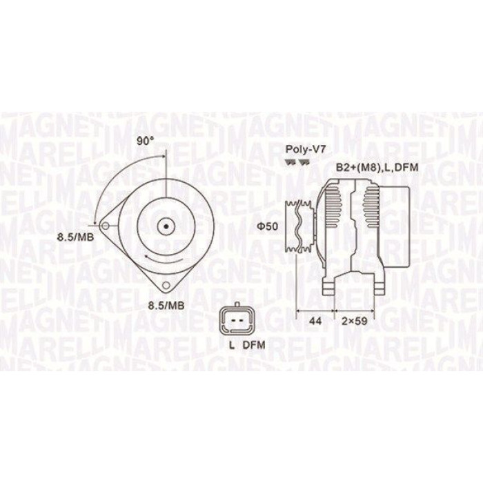 Magneti Marelli Lichtmaschine 063731827010