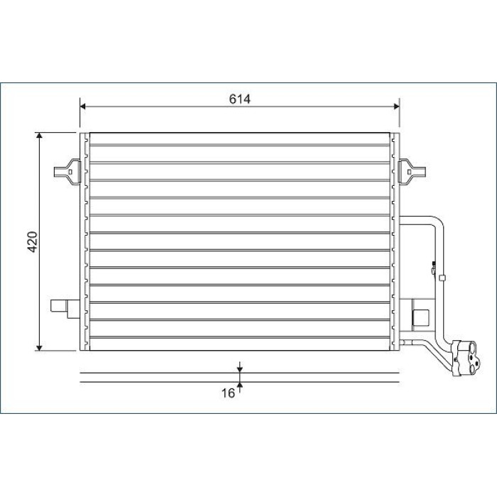 Valeo Klimakondensator 817679 Valeo Klimakondensator 817679