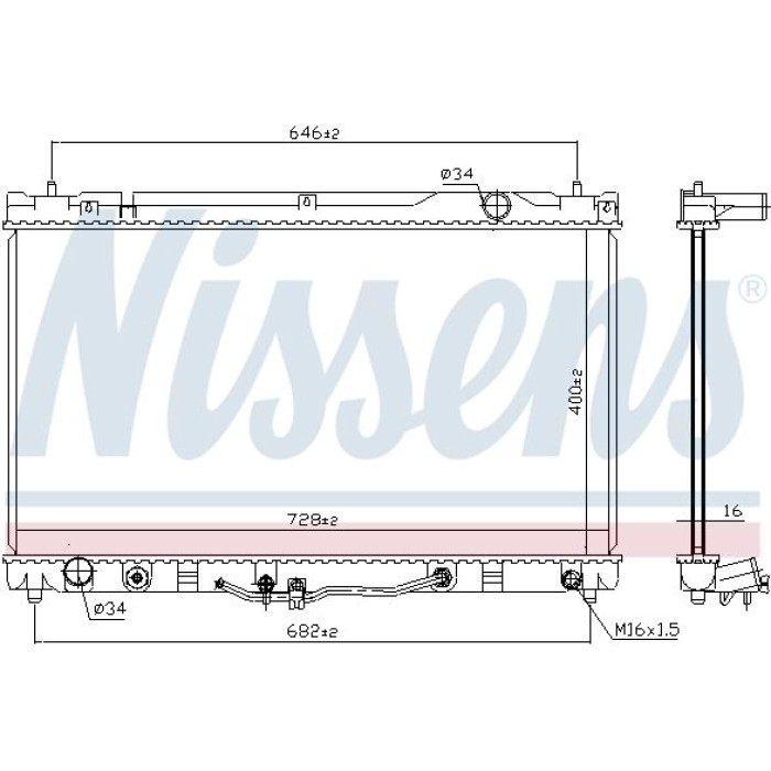 Nissens Wasserkühler PKW 64633 Nissens Wasserkühler PKW 64633