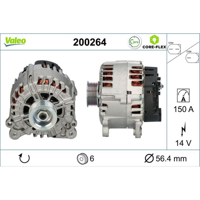 Valeo Lichtmaschine 200264 Valeo Lichtmaschine 200264