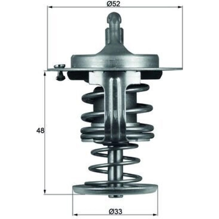 Thermostateinsatz mit Dichtung TX 82 80D Thermostateinsatz mit Dichtung TX 82 80D