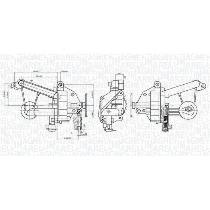 Magneti Marelli Ölpumpe 351516000016 Magneti Marelli Ölpumpe 351516000016