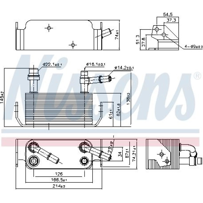 Nissens Ölkühler PKW 91280 Nissens Ölkühler PKW 91280