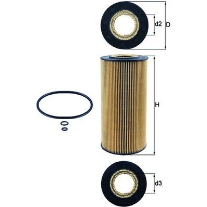 Mahle Original Ölfilter OX 123/1D Mahle Original Ölfilter OX 123/1D
