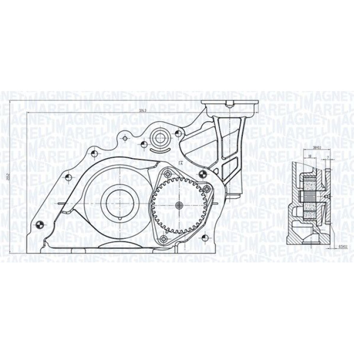 Magneti Marelli Ölpumpe 351516000031 Magneti Marelli Ölpumpe 351516000031