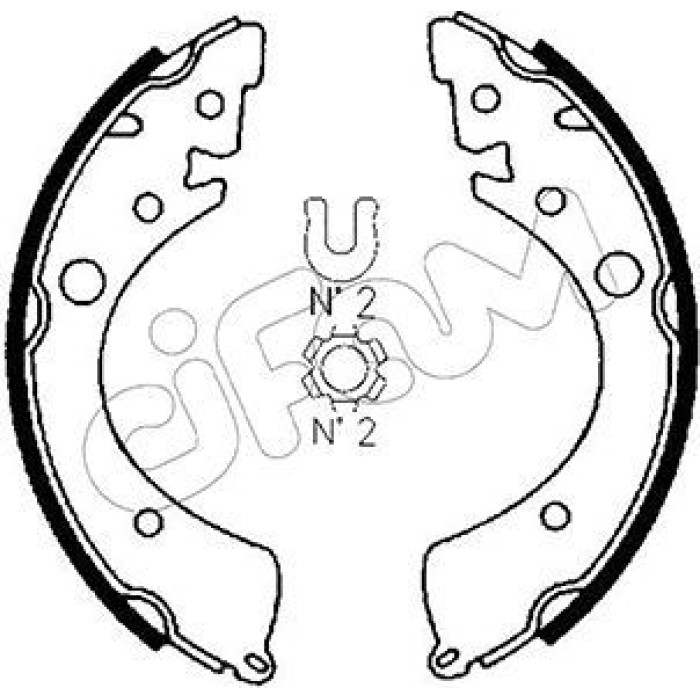 CIFAM Bremsbackensatz 153-151