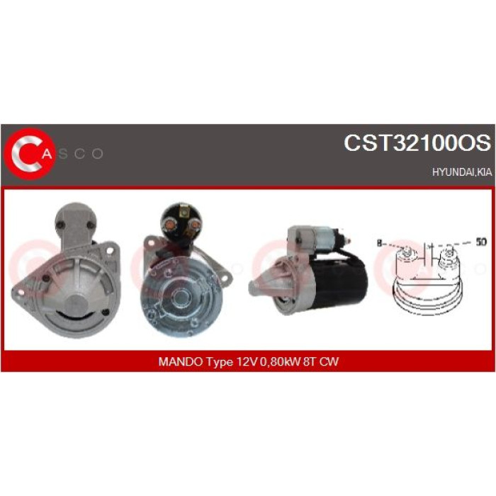 CASCO Anlasser CST32100OS CASCO Anlasser CST32100OS