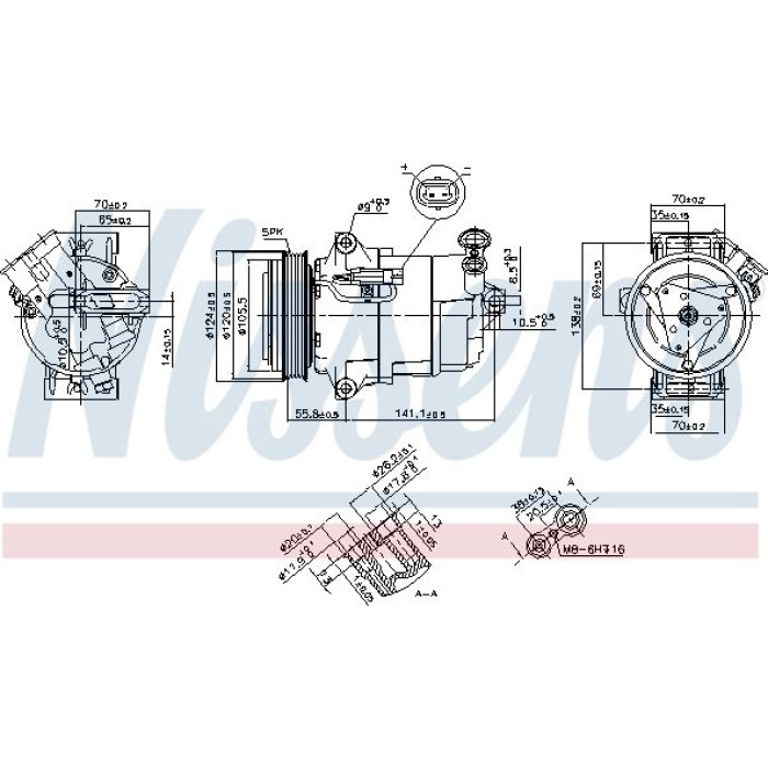 Nissens Klimakompressor PKW 890262 Nissens Klimakompressor PKW 890262