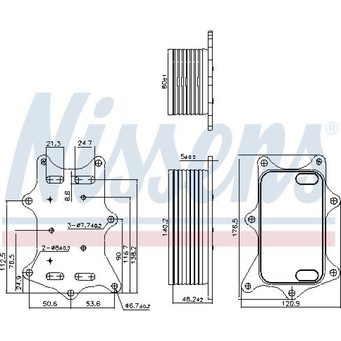 Nissens Ölkühler PKW 91275 Nissens Ölkühler PKW 91275