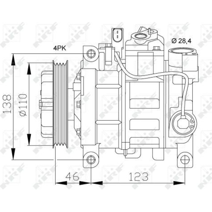 NRF Kompressor 32105 NRF Kompressor 32105