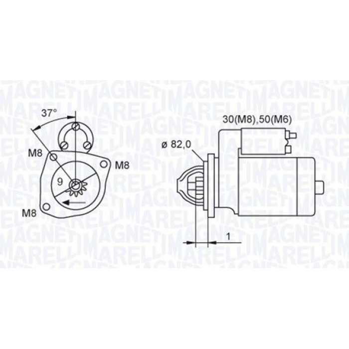 Magneti Marelli Anlasser 063721389010