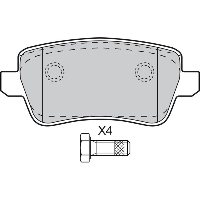 Valeo Bremsbelagsatz 598727 Valeo Bremsbelagsatz 598727
