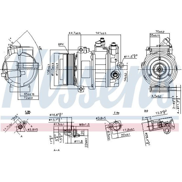 Nissens Klimakompressor PKW 890304