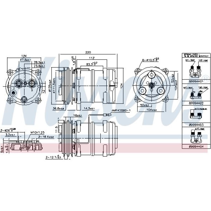Nissens Klimakompressor Universal 899946