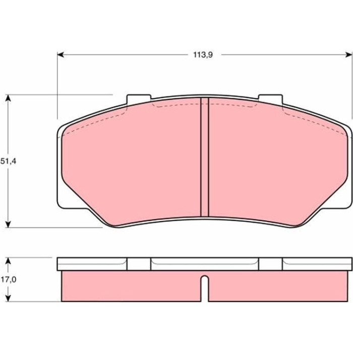 TRW Bremsbeläge GDB329 TRW Bremsbeläge GDB329