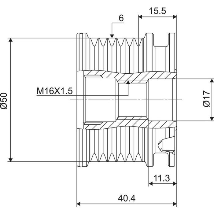 Valeo Lichtmaschinenfreilauf 588020 Valeo Lichtmaschinenfreilauf 588020