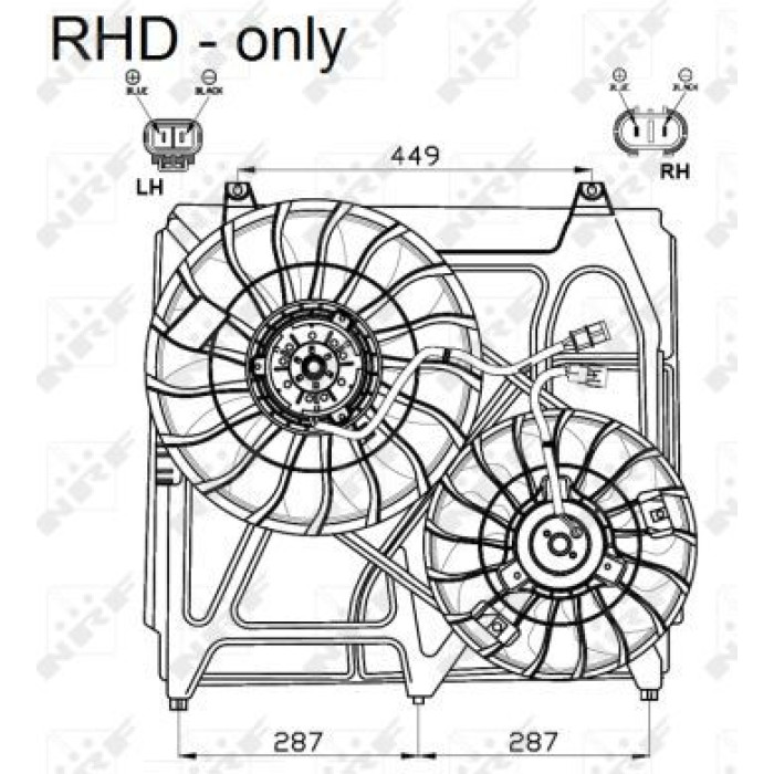 NRF Kühlerlüfter 47549 NRF Kühlerlüfter 47549