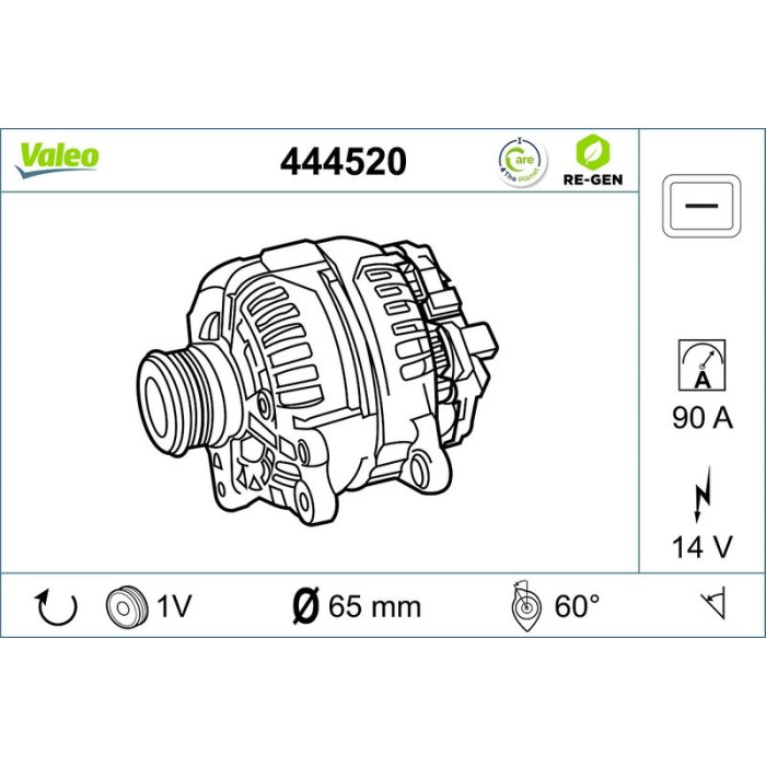 Valeo Lichtmaschine 444520 Valeo Lichtmaschine 444520