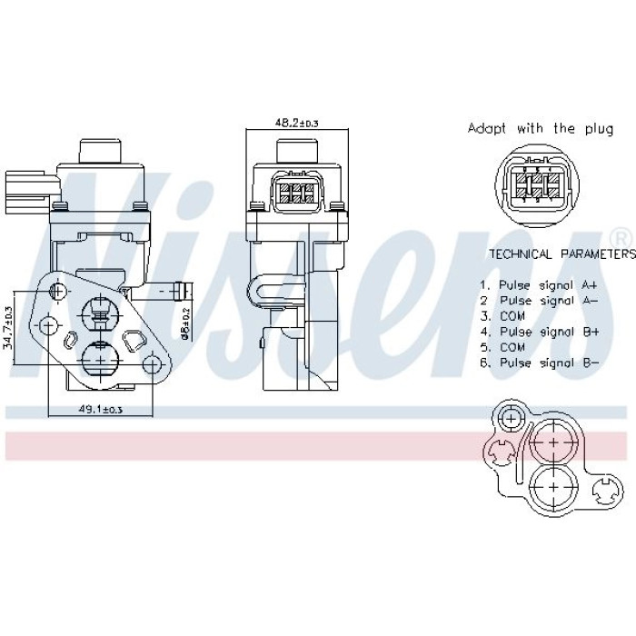 Nissens AGR-Ventil 98341 Nissens AGR-Ventil 98341