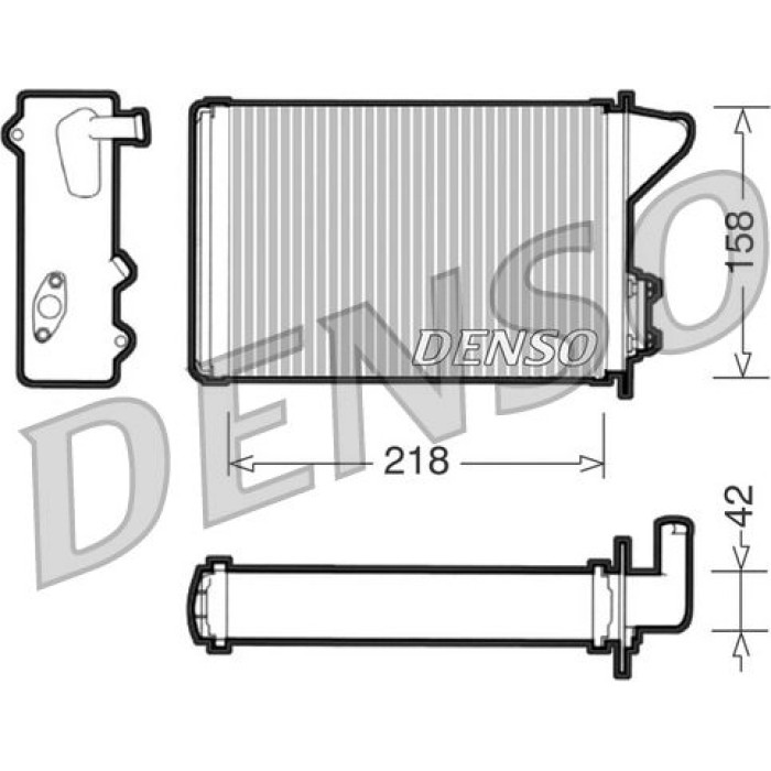Denso Wärmetauscher DRR09040 Denso Wärmetauscher DRR09040