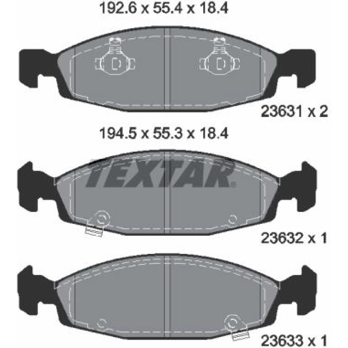 Textar Bremsbelagsatz 2363101