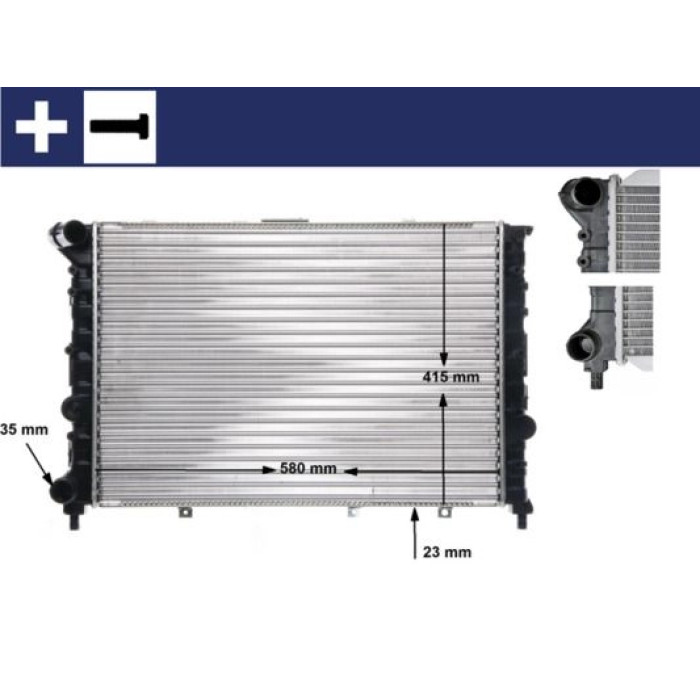 MAHLE Kühler, Motorkühlung CR 521 000S MAHLE Kühler, Motorkühlung CR 521 000S