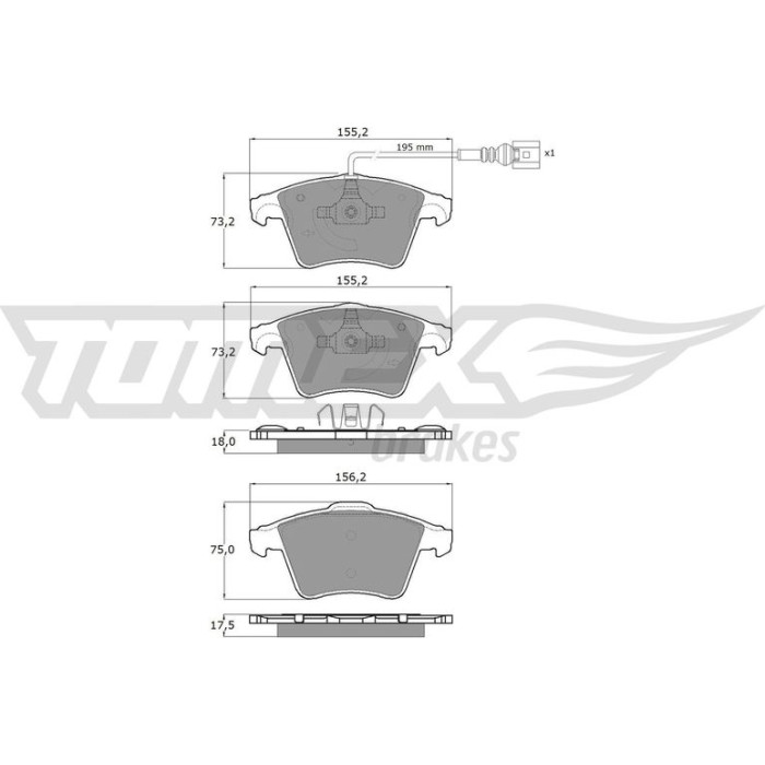 TX 13-931 TOMEX brakes Bremsbelagsatz, Scheibenbremse TX 13-931 TX 13-931 TOMEX brakes Bremsbelagsatz, Scheibenbremse TX 13-931