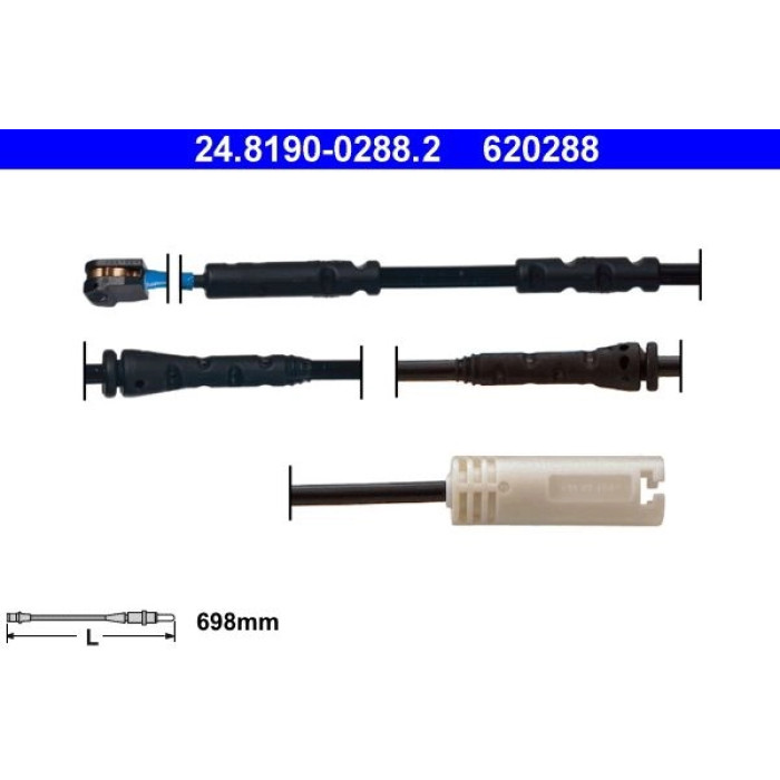 ATE Bremsbelagverschleißsensor 24.8190-0288.2 ATE Bremsbelagverschleißsensor 24.8190-0288.2