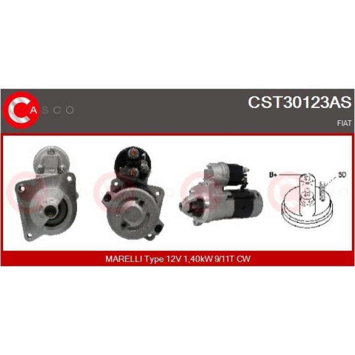 CASCO Anlasser CST30123AS CASCO Anlasser CST30123AS