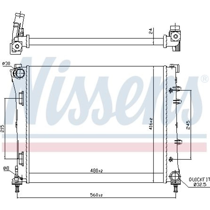 Nissens Wasserkühler PKW 61935 Nissens Wasserkühler PKW 61935