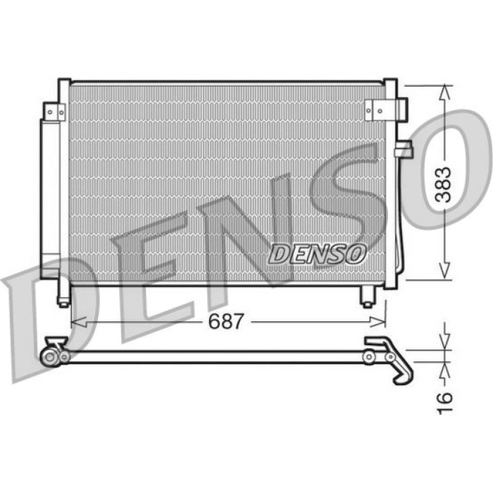 Denso Klimakondensator DCN36002
