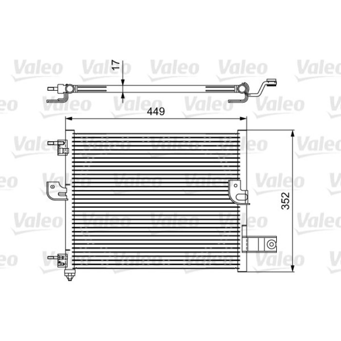 Valeo Klimakondensator 814422 Valeo Klimakondensator 814422