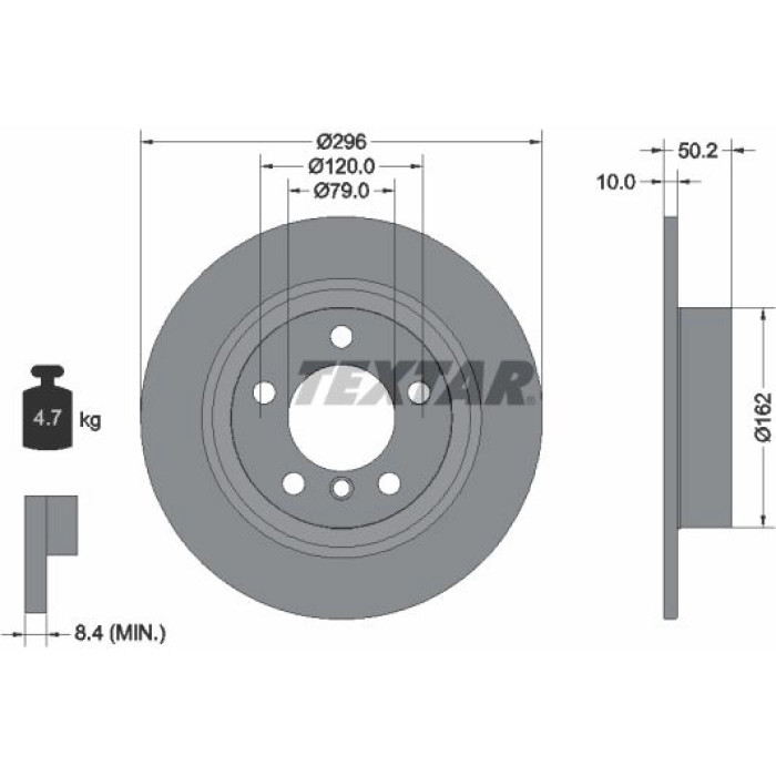 Textar Bremsscheibe 92294003