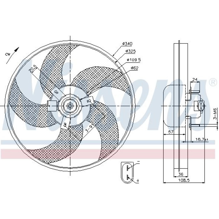 Nissens Kühlerlüfter PKW 85668 Nissens Kühlerlüfter PKW 85668