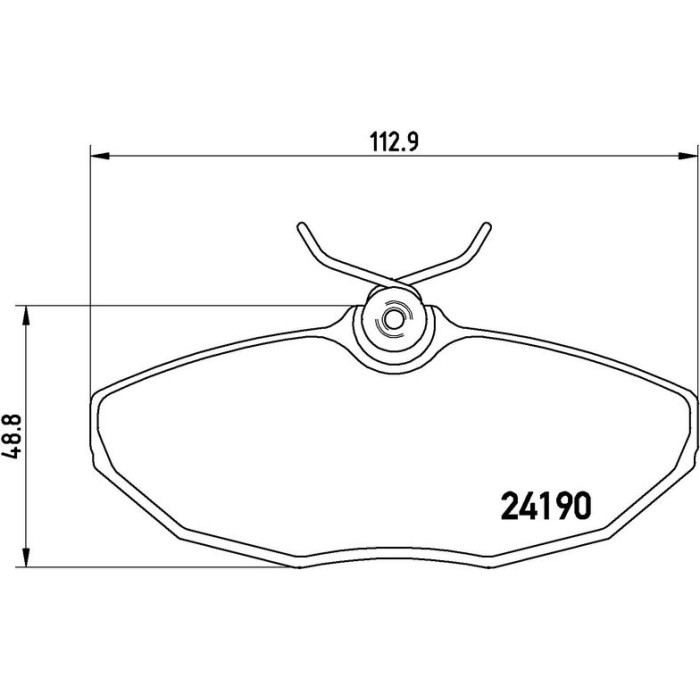 BREMBO Bremsklötze HA P 36 015 BREMBO Bremsklötze HA P 36 015
