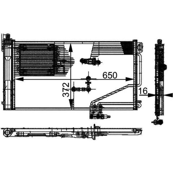 MAHLE Kondensator, Klimaanlage AC 346 000P MAHLE Kondensator, Klimaanlage AC 346 000P