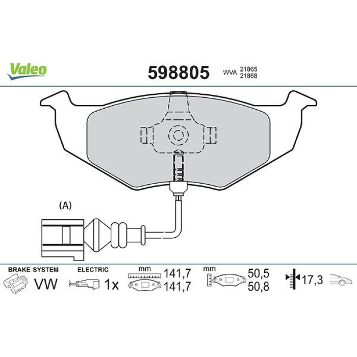 Valeo Bremsbelagsatz 598805