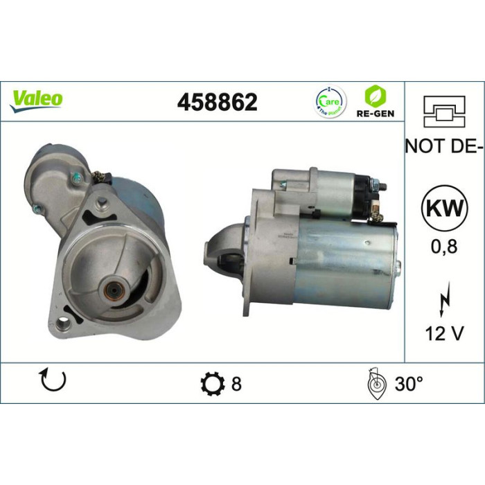 Valeo Anlasser 458862 Valeo Anlasser 458862