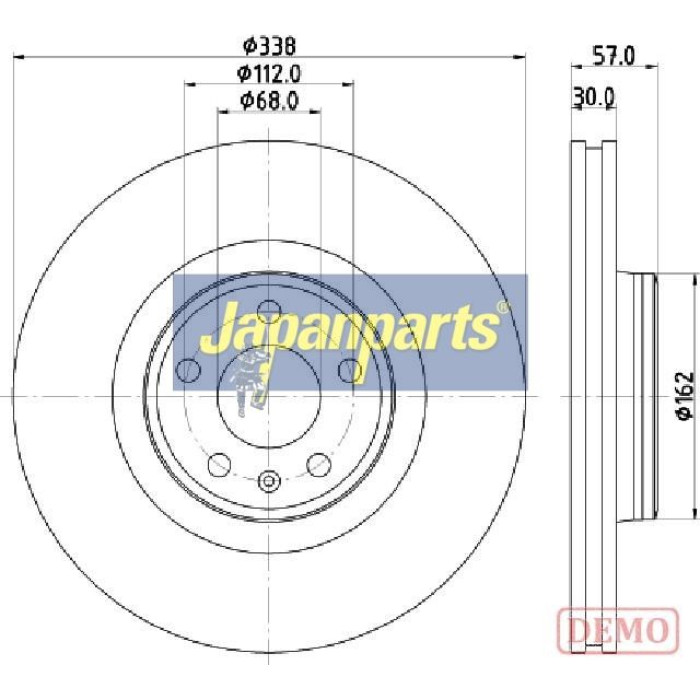 Japanparts Bremsscheibe DI-0920C