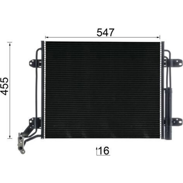 Kondensator, Klimaanlage AC 454 000P Kondensator, Klimaanlage AC 454 000P