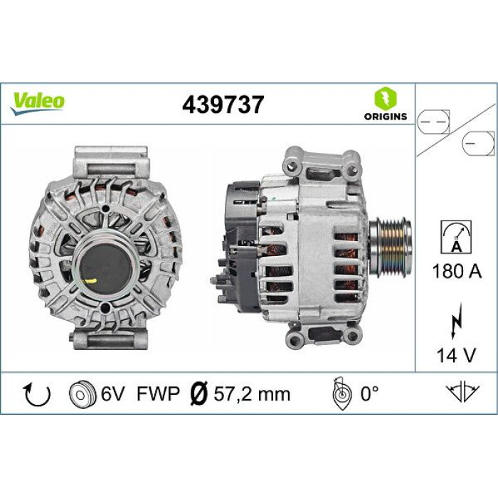 Valeo Lichtmaschine 439737 Valeo Lichtmaschine 439737