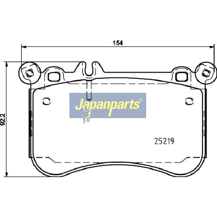 Japanparts Bremsbeläge PA-0523AF Japanparts Bremsbeläge PA-0523AF