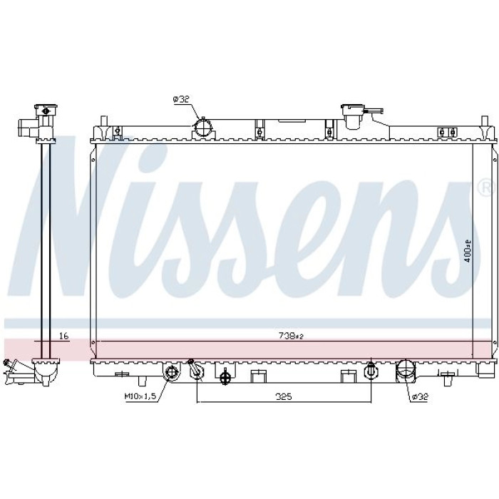 Nissens Wasserkühler PKW 68606 Nissens Wasserkühler PKW 68606
