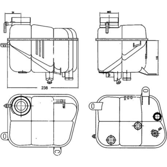 MAHLE Ausgleichsbehälter, Kühlmittel CRT 120 000S MAHLE Ausgleichsbehälter, Kühlmittel CRT 120 000S