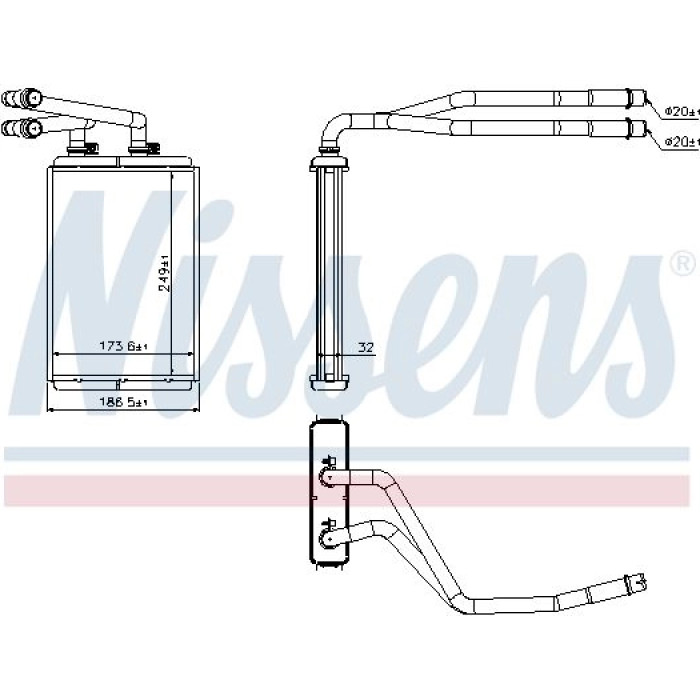 Nissens Heizungskühler PKW 73990
