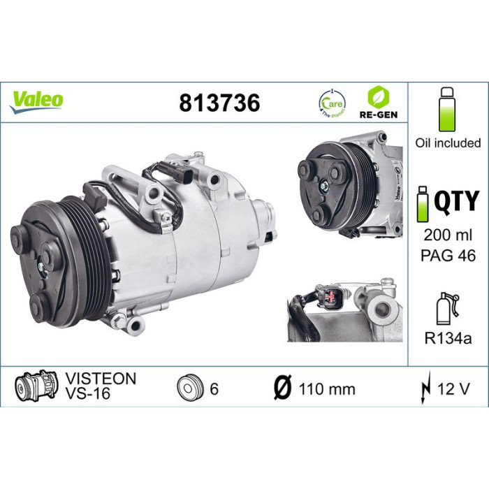 813736 Valeo Kompressor 813736